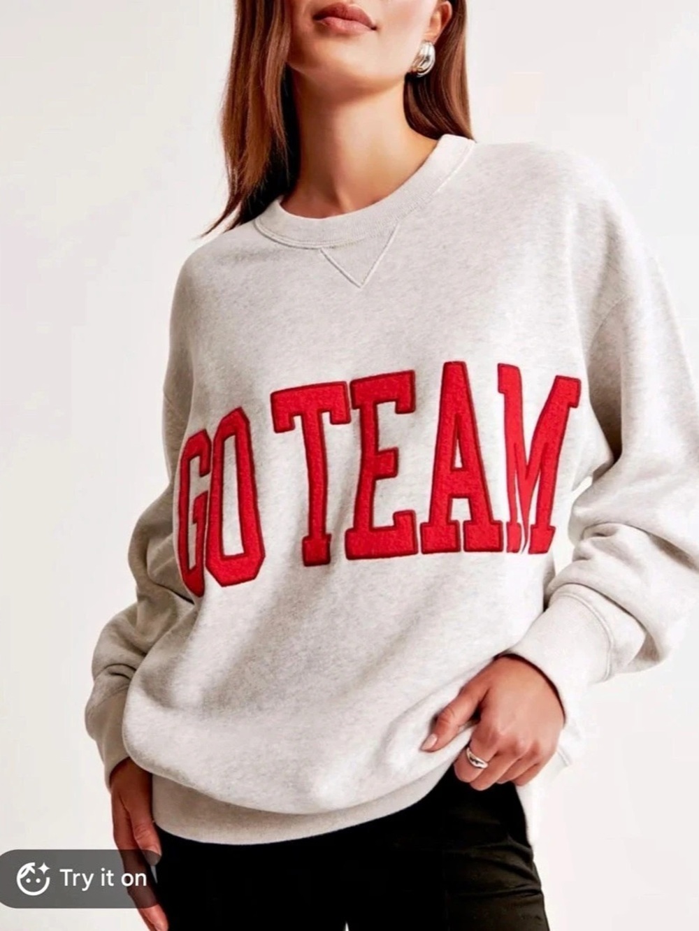 Abercrombie Go Team Graphic Sweatshirt Size Medium Like New